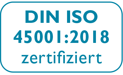 DIN EN ISO 45001X2018 zertifiziert Logo