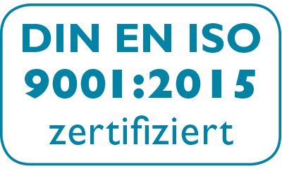 DIN EN ISO 9001:2015 zertifiziert Logo